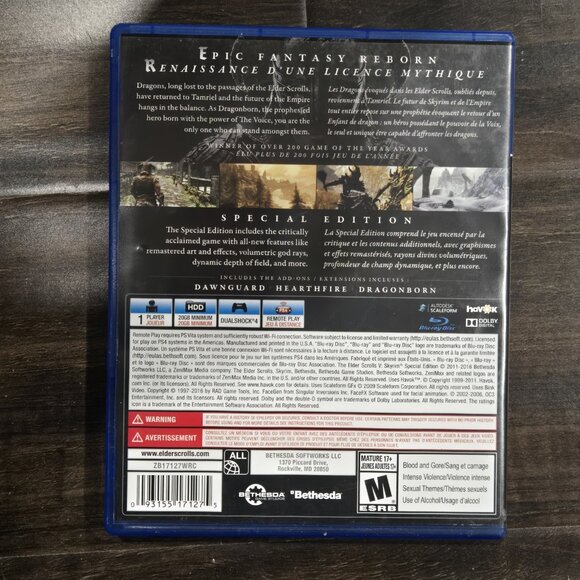 THE ELDER SCROLLS V: SKYRIM Special Edition Game 2016 PS4 Complete - Picture 3 of 6